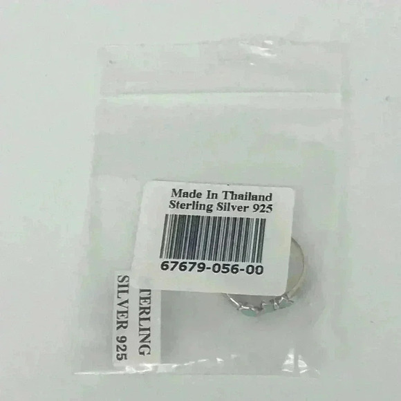 925 TOE RING XS STERLING SILVER BUTTERFLY STONE OPEN - Picture 6 of 8